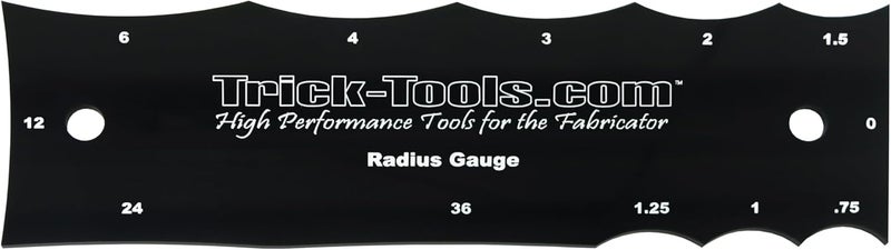 Trick-Tools Acrylic Radius Check Gauge, Contour Gauge - Image 1